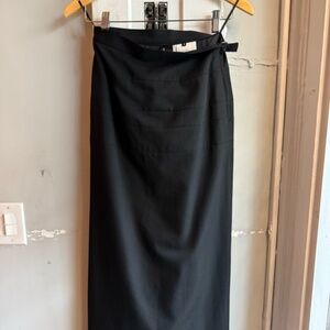Comme Des Garcons Tricot Black Cotton Skirt